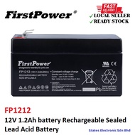 FIRSTPOWER FP1212 12V 1.2Ah battery Rechargeable Sealed Lead Acid Battery X1