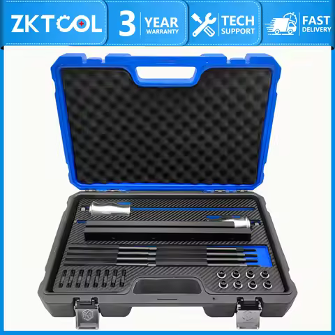 Fuel Injector Removal Tool, Rail Assembly Replacement Master Tool Kit, Suitable for GM Opel, Buick, 