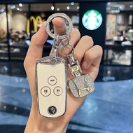 2/3ปุ่ม พวงกุญแรถยนต์ Honda CRV Accord Civic พวงกุญแจ CIVIC FB ปลอกกุญแจรถ CRV G4 เคส กุญแจ รถ accor