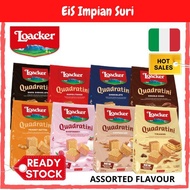 (Ready Stock!!) Loacker Quadratini Wafer Assorted Flavour 250G Biscuit Wafer Biscuit Loacker Choco