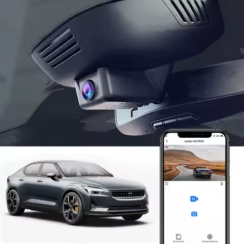 Fitcamx 4K Dash Cam for Polestar 2 2021-2025, for Polestar 3 2024 2025, OEM Style, Car Camera DVR, P
