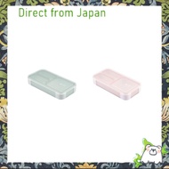 【Direct from Japan】Foodman Bento Box, Slim Design, 400ml, Antibacterial, Light Pink, 4-Point Locking