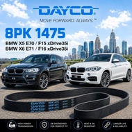 BMW 535i 640i 740i X5 X6 DAYCO FAN BELT BELTING 8PK1475 / 8PK 1475 / 11287589365