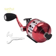 BL35 Fishing Reel 6+1BB 3.6:1 Gear Compound Closed Metal Coil Wheel Outdoor with Wristband 5 PE Line