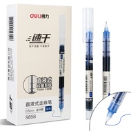 Combo 10 Bút bi nước mực gel xanh đỏ đen Deli bút gel mực nước nhanh khô ngòi 0.5mm viết calligraphy