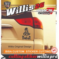 Cutting Sticker Car Motorcycle Logo Dakar Rally Icon Pajero Sticker Car Decal Race