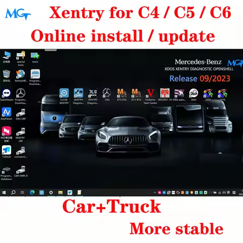 Xentry full software 2023/09 most stable version For Star MB C4 C5 C6 for cars trucks