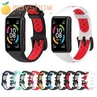 MAYSHOW Strap Buckle Two-Color Watchband Replacement for Huawei Band 6 Honor Band 6