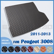 Car trunk mat for Peugeot 3008  2011 2012 2013 cargo liner carpet interior accessories cover