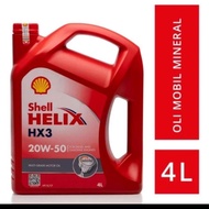 SHELL HX3 20W50/20W-50/20-W50 Api SL/CF Oli Bensin/Diesel (4L/4 L)