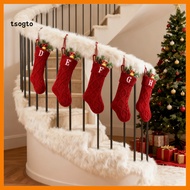 [TS] Monogram Knitted Christmas Stockings: Everyone can enjoy a Christmas stocking with initials! Th
