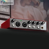 MD22 Audio Sound Card 48V Phantom Power USB Audio Interface for Guitar Recording [myhomever.my]