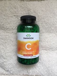 Swanson Vitamin C 1000 mg with Rose Hips 250 capsules 💊 維他命C 1000 毫克 含玫瑰果 250膠囊 增強免疫力