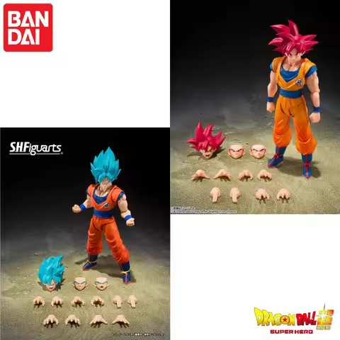 New! BANDAI SHF Dragon Ball Super Saiyan God Goku A Posture Wrapped In The Aura Of A God, The Power 