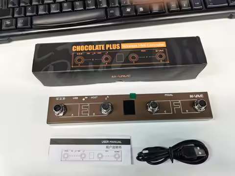 M-VAVE Wireless MIDI Controller BT MIDI Pedal Controller Intelligent APP Controls Digital Display Sc