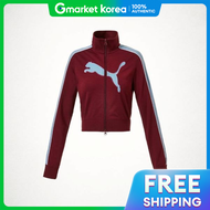 PUMA | เสอแจคเกต Puma Archive T7 Slim Cropped Track Jacket - ส Ruby Shimmer-Cool Blue รน PKI63212396