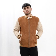 Libra Men's Varsity Baseball Jacket Coffee Brofash Brand Men's Varsity Baseball Jacket Men's Basebal