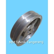 Pully A2 x 6 inch Axle 0(Buntu), 10,12,14,15,16,17,18,19,20,22,24,25,1", 28,30,32 mm Aluminum Pulley