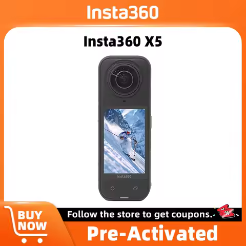 Insta360 X5 1/1.28" Sensors Action Camera 8K30fps 360° Video with Dual Replaceable Lenses FlowState 