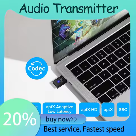 Original Creative BT-W5 Smart Bluetooth 5.3 Audio Transmitter with aptX Adaptive for PS4/PS5/Nintend