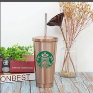 แก้วน้ำ (Starbucks) แก้วน้ำเก็บความเย็น แก้วเยติ 304 สแตนเลสอย่างดี เก็บความร้อน/เย็น ขนาด 500 มล.**แถมหลอดดูด**