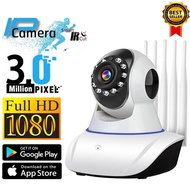 ✨ kamera cctv 1080P cctv rumah bisa di pantau lewat hp WiFi Audio dua arah dengan pan/tilt 5 Antena 