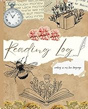 Vintage Floral | Reading log | Cute Composition Notebook | College Ruled | 75 pages | 7.5" x 9.25"