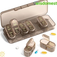 WISDOMEST Pill Organizer, Moisture-proof Medicine Organizer Medicine Box,  7 Days Am & Pm 2 Times a 