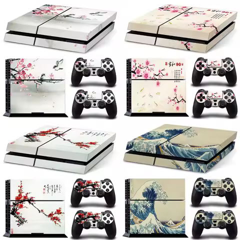 GAMEGENIXX Skin Sticker Camouflage Vinyl Decal Cover Full Set for PS4 Console and 2 Controllers