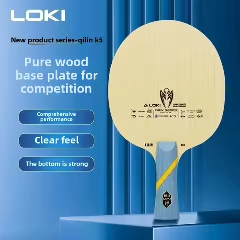 LOKI Kirin K5 Table Tennis Racket 5-Layer Solid Wood Advanced Training Bottom Plate