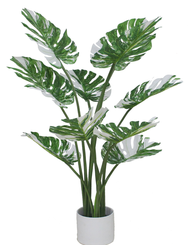 Plant artificial Albino Monsterra 120cm home decor garden events Aplant691a