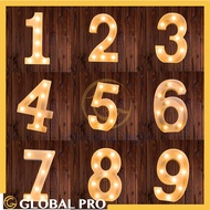 Lampu bilik [READY STOCK] 1-9 Number 3D LED Night LARGE Lamp English Letter Alphabet Light For Weddi