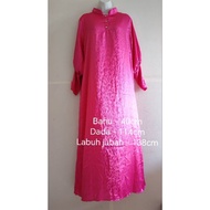 Baju Jubah Labuh warna pink