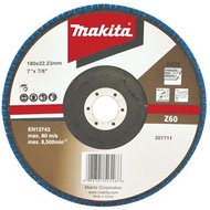 MAKITA 180MM FLAP DISC ECONOMY ANGLED (ZIRCONIA ALUMINIUM)