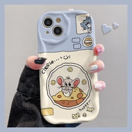 Case HP for Samsung J7 prime Samsungj7 prime Samaung J7Prime Samsumg Galaxy J7 prime Casing Softcase Cute Casing Phone Cesing Soft Cassing for Cartoon Rat Eating Cheese Cashing Sofcase Chasing