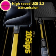 Strongaroetrtomj USB C Extension Cable Male To Female Type C USB3.2 20Gbps 8K@60HZ Video Cord 100W F