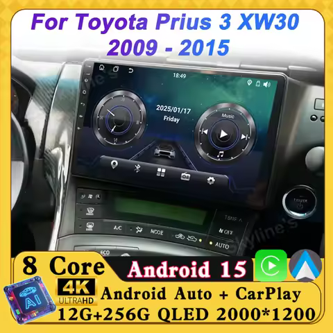 Car Video Player For Toyota Prius 3 XW30 2009 - 2015 Car Radio Multimedia Player Autoradio GPS Carpl