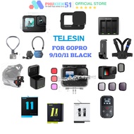 Synthetic Telesin Accessories For GoPro Hero 9 10 11 Black - Genuine Product