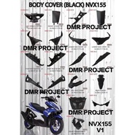 NVX155 V1/V2/V3 / AEROX HLY COVER INNER FULL SET ( 100% ORIGINEL HLY ) YAMAHA AEROX INNER COVER MATT BLACK COVER NVX V2