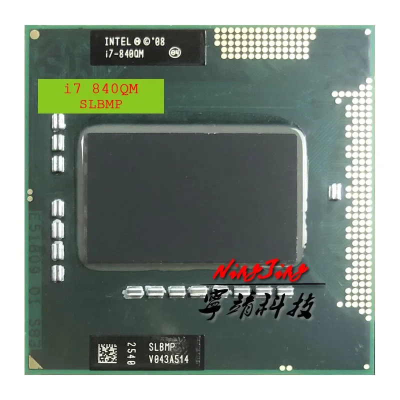 Intel | Intel Core i7-840QM i7 840QM SLBMP 1.8 GHz Used Quad-Core Eight-Thread CPU 8W 45W Socket G1 