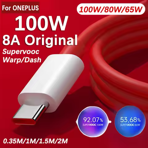 For Oneplus Nord 4 CE3 12 12R 11R 10 9 Ace 3 Pro Original 100W 80W Supervooc Warp Charge USB Type C 