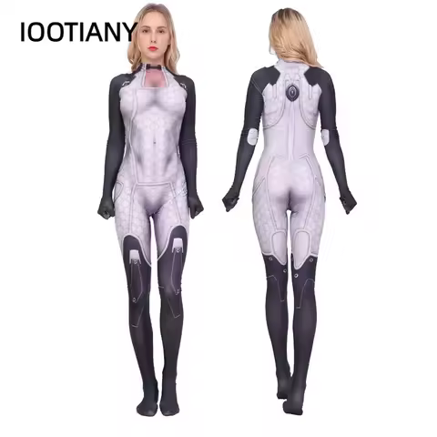 Game Mass Effect Miranda Lawson Cosplay Tights Set Adult 3D Printing Anime Cosplay Costumes Elastic