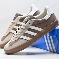 Adidas Original Gazelle Indoor Trefoil Kasual Anti-Gelincir Tahan Haus Sneakers Rendah