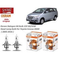 Original Osram Halogen H4 Bulb 12V 60/35W Head Lamp Bulb For Toyota Innova AN40  ( 2005-2016 )