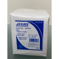 ASSURE Gauze Swab 8ply Mesh 7.5cm x 7.5cm (Non Sterile) (100pcs/packet)