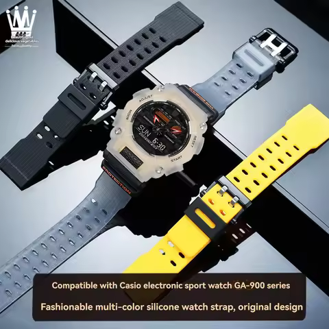 For Casio G-SHOCK series sports watch 5637 GA-900/GA-900TS/SK/TH/HC resin silicone watch strap men's