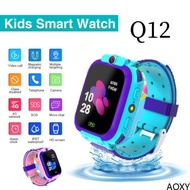 Q12 Child Smart Watch Phone GPS Waterproof Smart Watch for Kids Support SIM 4G Location Tracker Smartwatch HD Video Call Watch Gift for Childs【AOXY】