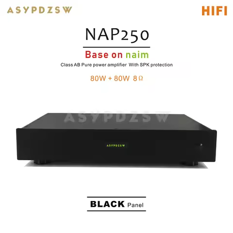Class AB HIFI NAP250 Power amplifier Base on UK NAIM With SPK protection 80W+80W 8 ohm