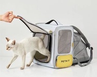 全城熱賣 - Petkit x ZONE 寵物背包 背包 貓窩一體包 貓背包 狗背包 雙肩 白灰色 顏色 灰色 []