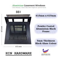 HIN PRE ORDER 2 In 1 Powder Coat Aluminium Casement Window Grill 615mm(W) x 615mm(H) / Tingkap Berbi
